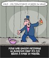 Cartoon: La Grande Percee (small) by Karsten Schley tagged showbiz,succes,gloire,carriere,medias,percee,magie,societe