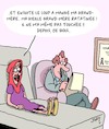 Cartoon: Le grand mechant loup (small) by Karsten Schley tagged contes,de,fees,litterature,films,medias,divertissement,psychiatres,femmes,chaperon,rouge,societe