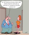 Cartoon: Le Patron (small) by Karsten Schley tagged economie,carriere,business,employeurs,employes,bureau,societe