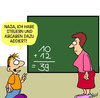 Cartoon: Mathematik (small) by Karsten Schley tagged schule,bildung,deutschland,jugend,kinder,lehrer,gesellschaft,pisa,mathematik