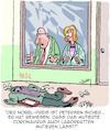 Cartoon: Mutationen (small) by Karsten Schley tagged viren,mutationen,forschung,corona,labore,wissenschaft,versuche,laborratten,pandemie,erfolg,virologie,gesellschaft