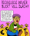 Cartoon: Naidoo hat es drauf! (small) by Karsten Schley tagged reichsbürger,xavier,naidoo,profit,kapitalismus,rechtsextremismus,populismus,gesellschaft,demokratie,unterhaltung,geld,profite,business,showbiz,deutschland