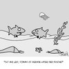 Cartoon: Nass (small) by Karsten Schley tagged natur,fische,tiere,wasser,meere,ozeane,biologie