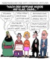 Cartoon: Nebenwirkungen (small) by Karsten Schley tagged coronaimpfung,medizin,gesundheit,forschung,impfstoff,nebenwirkungen,politik,religion,beziehungen,gesellschaft