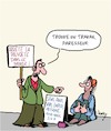 Cartoon: Pauvrete (small) by Karsten Schley tagged pauvrete,chomage,sociales,politique,retraites