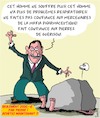 Cartoon: Pierres de Guerison (small) by Karsten Schley tagged medicine,covid19,charlatans,fake,news,sante,argent,internet,crime,politique