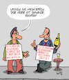 Cartoon: Pleite! (small) by Karsten Schley tagged banken,bankenkrise,bankenrettung,soziales,rettungspakete,politik,armut,gesellschaft