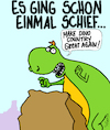 Cartoon: Schief gegangen (small) by Karsten Schley tagged trump,usa,diplomatie,europa,deutschland,eu,intelligenz