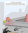 Cartoon: Schornsteinfeger (small) by Karsten Schley tagged schornsteinfeger,berufe,katzen,natur,feinde,jobs,tiere