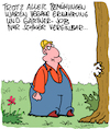 Cartoon: Schwer... (small) by Karsten Schley tagged veganer,ernährung,jobs,garten,gärtner,business,arbeit,selbstbeherrschung,soziales,gesellschaft