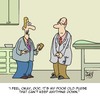 Cartoon: SICK!! (small) by Karsten Schley tagged patients,doctors,medical,health,money,social,issues