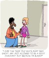 Cartoon: Stop Racism! (small) by Karsten Schley tagged racism,sexism,chauvinism,politics,men,women,media,society