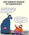 Cartoon: Strache konvertiert!! (small) by Karsten Schley tagged österreich,strache,neonazis,fpö,politik,drogen,alkohol,russland,oligarchen,medien,presse,demokratie,ibiza