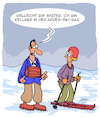 Cartoon: Super Kellner! (small) by Karsten Schley tagged skilaufen,bars,gastronomie,wintersport,freizeit,kellner,schnee,unterhaltung,männer,frauen,gesellschaft