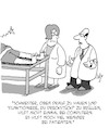 Cartoon: Technik (small) by Karsten Schley tagged gesundheit,ärzte,patienten,technik,computer,fachleute,hilfe,gesellschaft
