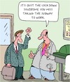 Cartoon: The Syndrome (small) by Karsten Schley tagged coronavirus,lockdown,jobs,economy,business,politics,medical,health,patients,doctors,employers,transport
