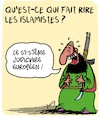 Cartoon: Tres drole (small) by Karsten Schley tagged justice,legislateurs,politique,europe,terrorisme,immigration,religion,islamisme,musulmans,societe,valeurs