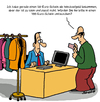 Cartoon: Umtausch (small) by Karsten Schley tagged business,wirtschaft,sommerschlussverkauf,mode,kleidung,einkaufen,kunden,kundenservice,umtauschen,wechseln,handel,verkauf,verkäufer