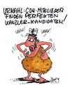 Cartoon: Urwahl (small) by Karsten Schley tagged cdu,kanzlerkandidaten,parteimitglieder,urwahl,erfolg,politik,deutschland