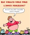 Cartoon: Voeux du Nouvel An (small) by Karsten Schley tagged noel,souhaits,surpoids,alimentation,sante