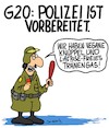 Cartoon: Vorbereitet (small) by Karsten Schley tagged g20,polizei,hamburg,deutschland,europa,demonstranten,proteste,demokratie,prävention,gewalt,politik
