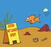 Cartoon: Wet cleaned (small) by Karsten Schley tagged oceans,fish,nature,environment