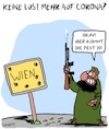 Cartoon: Wien (small) by Karsten Schley tagged terrorismus,is,daech,religion,islamismus,politik,einwanderung,moslems,islam,kriminalität,demokratie,österreich,europa