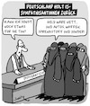 Cartoon: Willkommen zuhause! (small) by Karsten Schley tagged is,terrorismus,politik,einwanderung,sicherheit,justiz,deutschland,gesellschaft