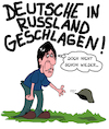 Cartoon: WM - Deutschland raus (small) by Karsten Schley tagged fussball,deutschland,russland,geschichte,fifa,verloren,weltmeisterschaft,sport,löw,gesellschaft