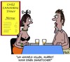 Cartoon: Zahnpflege (small) by Karsten Schley tagged essen,ernährung,restaurants,gastronomie,männer,frauen,nahrungsmittel,wirtschaft