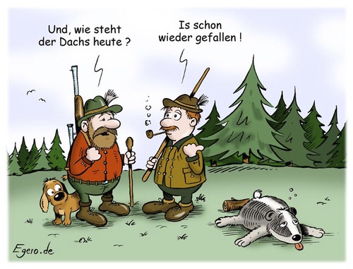 Cartoon: Wald-Börsianer (medium) by Egero tagged egero,börse