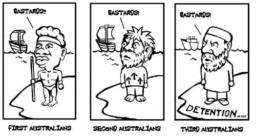 Cartoon: Australian history (medium) by urbanmonk tagged history