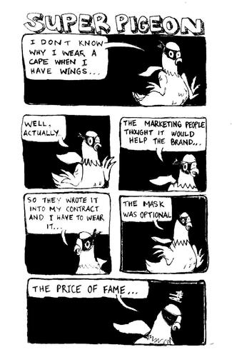 Cartoon: The Price of Fame (medium) by urbanmonk tagged birds,animals
