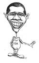 Cartoon: Barak Obama (small) by urbanmonk tagged poltics