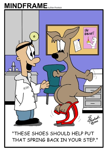 Cartoon: MINDFRAME (medium) by Brian Ponshock tagged spring,doctor,kangaroo