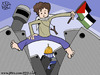Cartoon: Palestinian (small) by sabaaneh tagged palestinian