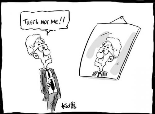 Cartoon: Dion Steps Down (medium) by John Meaney tagged politics,step