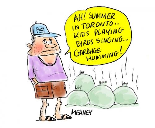Cartoon: Toronto Stinks (medium) by John Meaney tagged strike