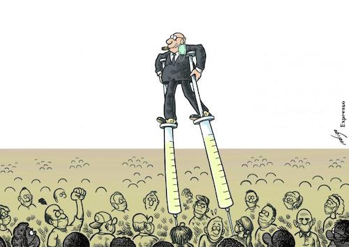 Cartoon: Vaccinationalism (medium) by rodrigo tagged covid19,vaccine,pandemic,coronavirus,health,society,politics,economy,finance,business,big,pharma,inequality,poverty