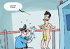 Cartoon: Airport security terror (small) by rodrigo tagged airport security body scan touch junk borat privacy terror