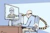 Cartoon: Cybercrime (small) by rodrigo tagged cybercrime online robbery scheme fraud internet web pirate hacker