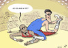 Cartoon: Dynamitt Romney (small) by rodrigo tagged mitt romney barack obama presidential election debate us usa united states campaign