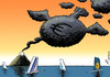 Cartoon: Financial eruption (small) by rodrigo tagged iceland,volcano,airline,airway,europe,halt,eu,european,union,airport,travel,crisis,eruption