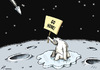 Cartoon: NASA finds ice on the moon (small) by rodrigo tagged nasa ice moon water global warming earth nature