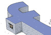 Cartoon: Social netwalls (small) by rodrigo tagged facebook internet technology social networks society education lifestyle depression addiction computer