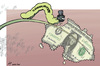 Cartoon: Voracious corruption (small) by rodrigo tagged corruption politics bribes crime scandal law police money rich