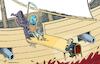 Cartoon: Walking the peace plank (small) by rodrigo tagged russia,ukraine,peace,talks,world,war,negotiations,kiev,cease,fire,agreement,moscow,turkey,istanbul,putin,zelensky,international,politics,military,europe