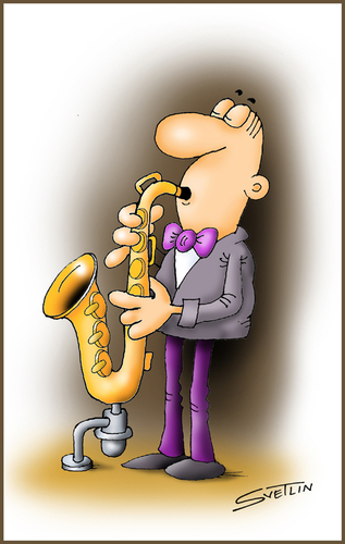 Cartoon: --- (medium) by Svetlin Stefanov tagged music