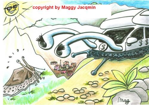 Cartoon: Snail-vacation (medium) by Mag tagged culture,media,education,philosophy,nature