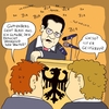 Cartoon: Selbstverteidigungsminister (small) by Rainer Demattio tagged guttenberg,dissertation,doktor,doktorarbeit,plagiat
